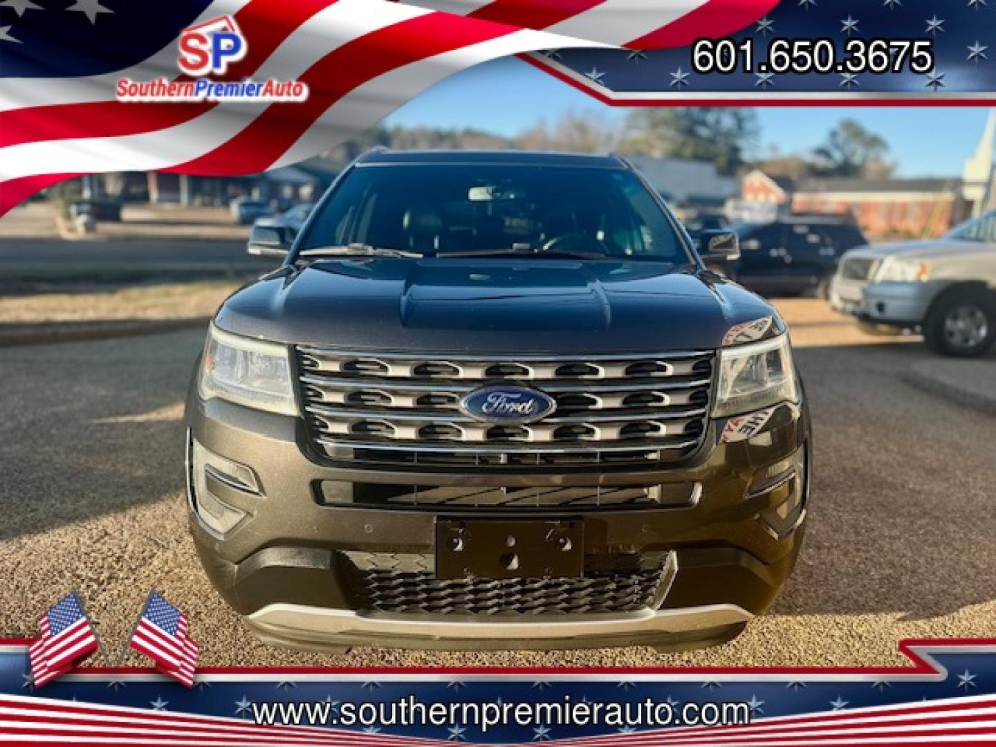 2016 GRAY FORD EXPLORER XLT (1FM5K7DH5GG) , located at 922 W. Beacon St., Philadelphia, MS, 39350, (601) 650-3675, 32.770447, -89.127151 - Photo#1